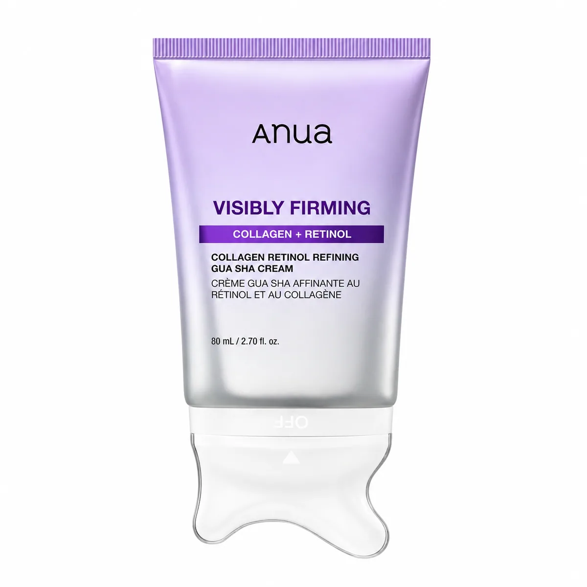 Anua Collagen Retinol Refining Gua Sha Cream, envase cerrado sobre fondo claro