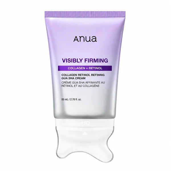 Anua Collagen Retinol Refining Gua Sha Cream, envase cerrado sobre fondo claro