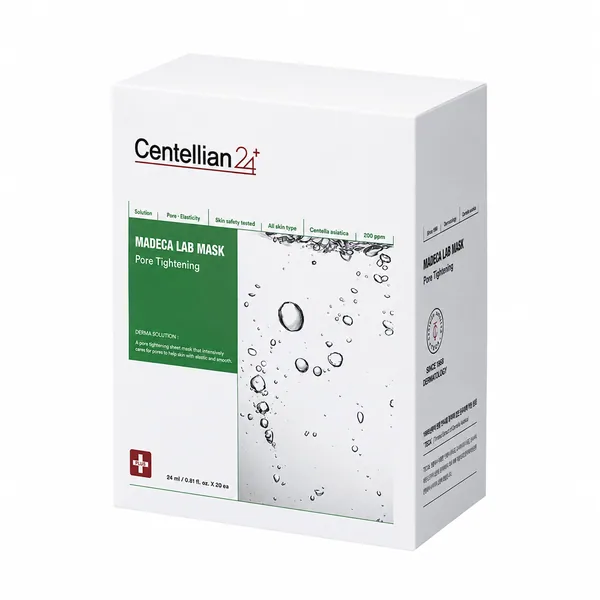 Centellian24 Madeca Lab Mask, caja cerrada sobre fondo blanco