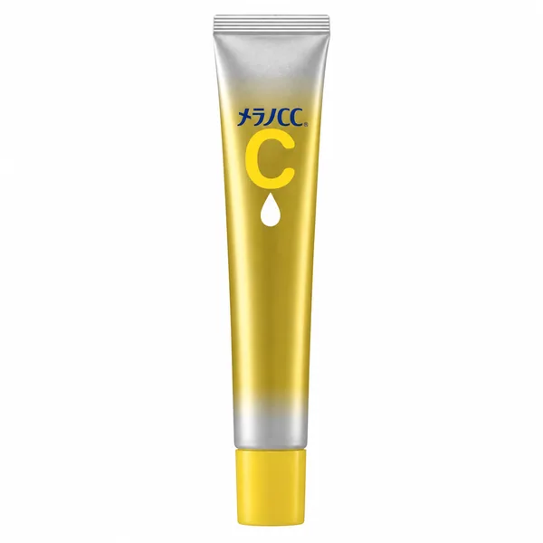 Melano CC Vitamin C Premium Essence de Rohto Mentholatum, envase cerrado sobre fondo blanco
