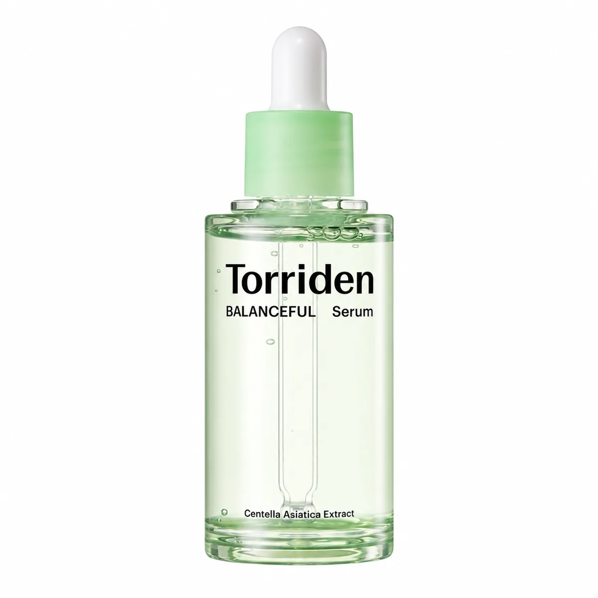 Torriden Balanceful Cica Serum, frasco cerrado sobre fondo blanco